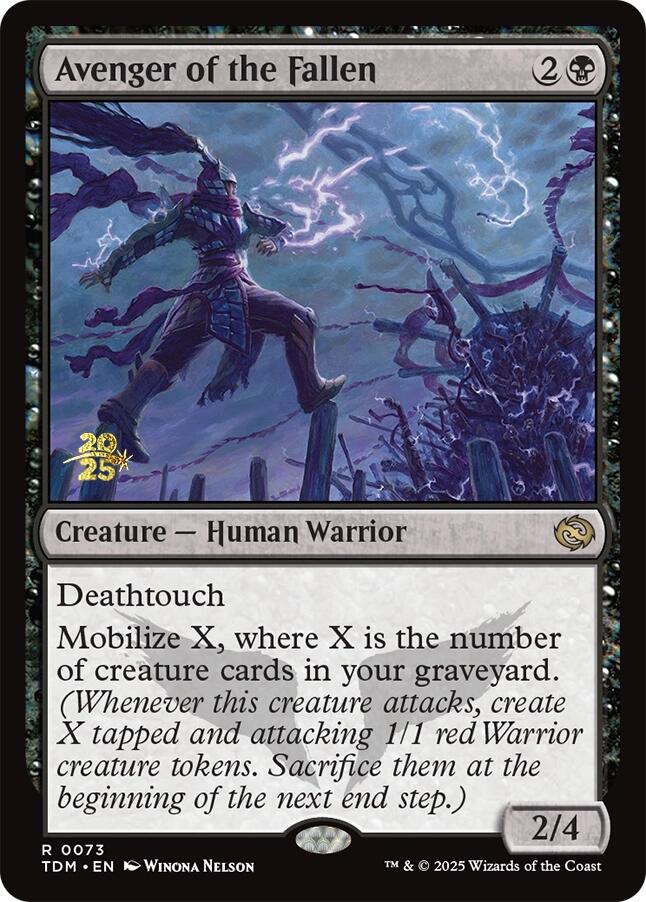 Avenger of the Fallen [Tarkir: Dragonstorm Prerelease Promos] | Shuffle n Cut Hobbies & Games