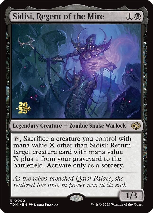 Sidisi, Regent of the Mire [Tarkir: Dragonstorm Prerelease Promos] | Shuffle n Cut Hobbies & Games