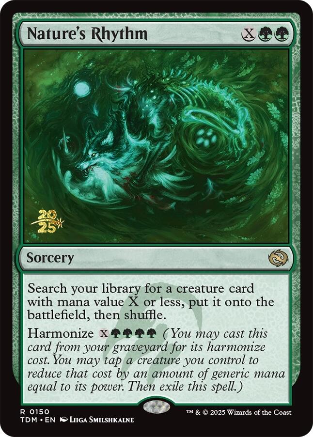 Nature's Rhythm [Tarkir: Dragonstorm Prerelease Promos] | Shuffle n Cut Hobbies & Games