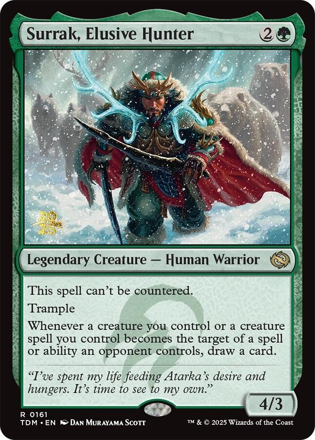Surrak, Elusive Hunter [Tarkir: Dragonstorm Prerelease Promos] | Shuffle n Cut Hobbies & Games