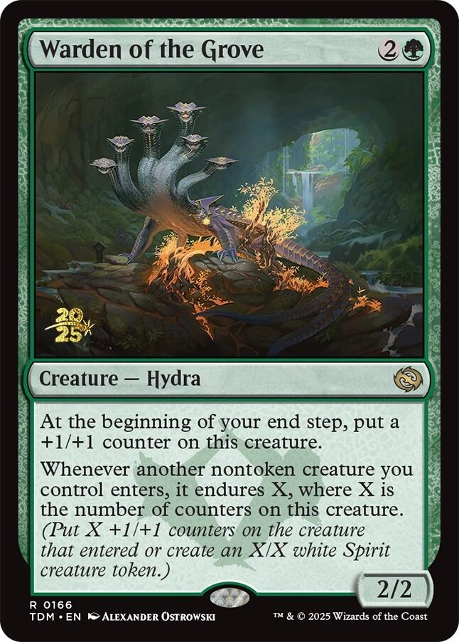 Warden of the Grove [Tarkir: Dragonstorm Prerelease Promos] | Shuffle n Cut Hobbies & Games