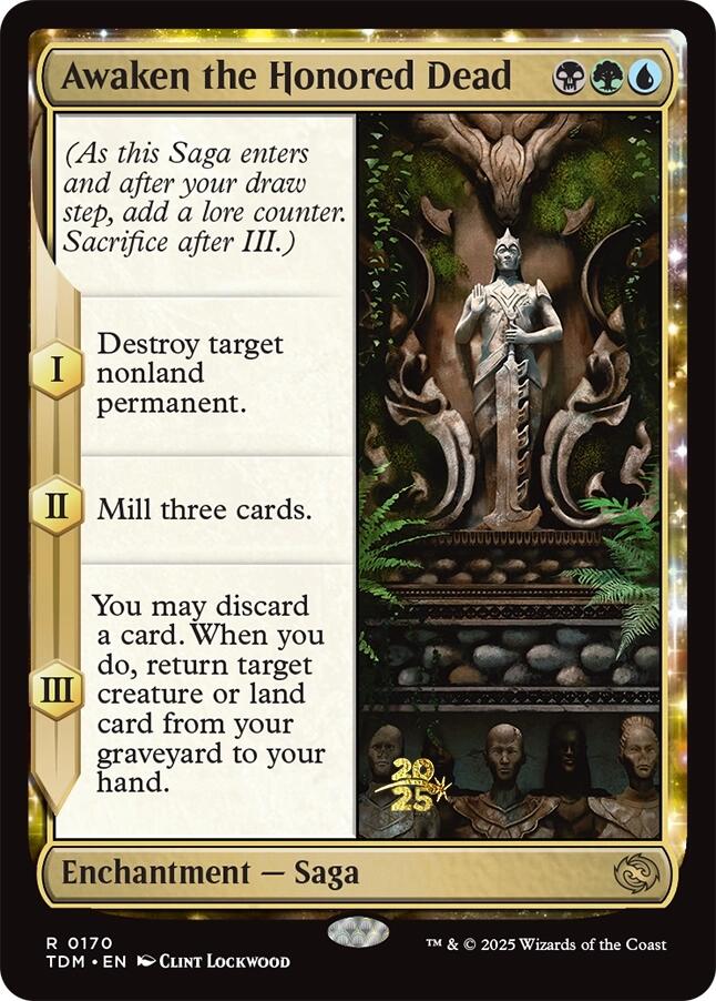 Awaken the Honored Dead [Tarkir: Dragonstorm Prerelease Promos] | Shuffle n Cut Hobbies & Games