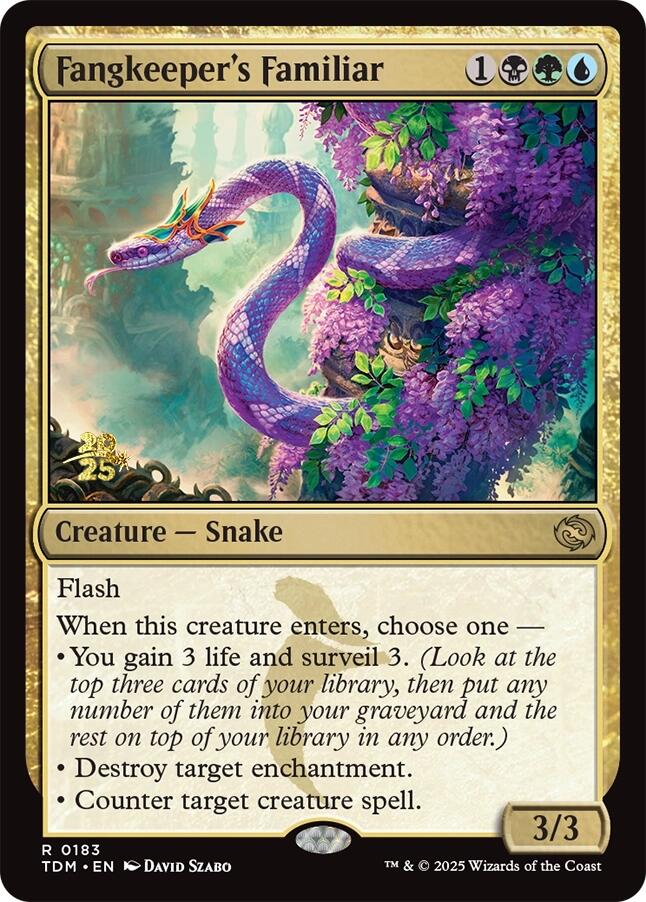 Fangkeeper's Familiar [Tarkir: Dragonstorm Prerelease Promos] | Shuffle n Cut Hobbies & Games
