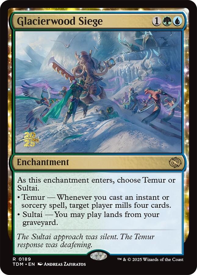 Glacierwood Siege [Tarkir: Dragonstorm Prerelease Promos] | Shuffle n Cut Hobbies & Games