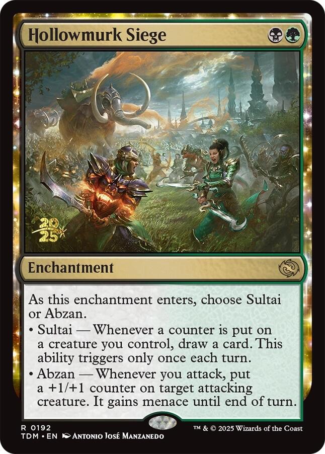 Hollowmurk Siege [Tarkir: Dragonstorm Prerelease Promos] | Shuffle n Cut Hobbies & Games