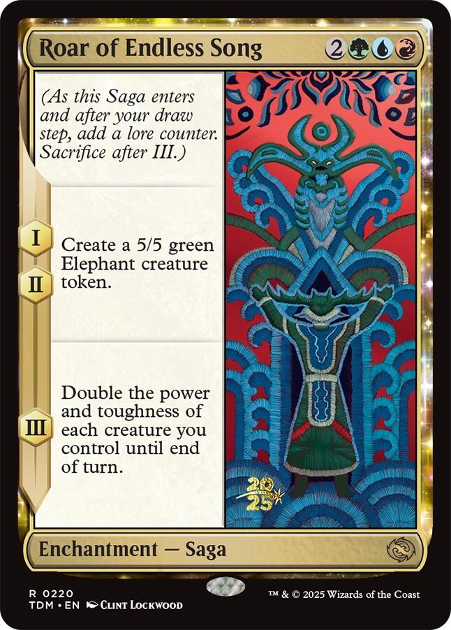 Roar of Endless Song [Tarkir: Dragonstorm Prerelease Promos] | Shuffle n Cut Hobbies & Games