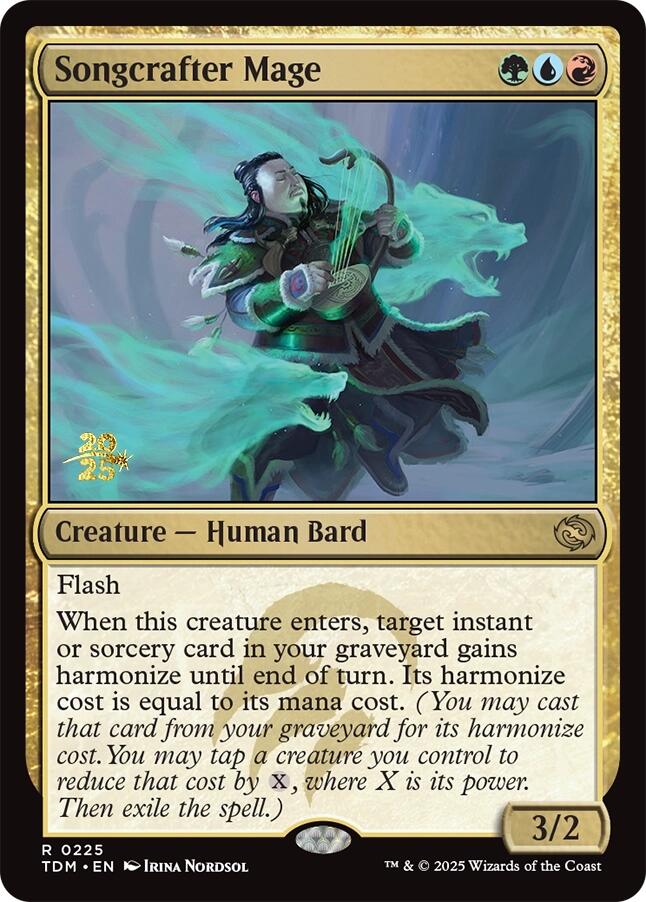 Songcrafter Mage [Tarkir: Dragonstorm Prerelease Cards] | Shuffle n Cut Hobbies & Games