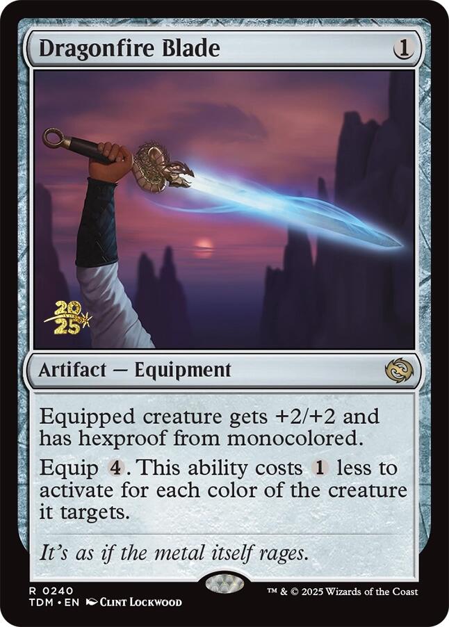 Dragonfire Blade [Tarkir: Dragonstorm Prerelease Promos] | Shuffle n Cut Hobbies & Games