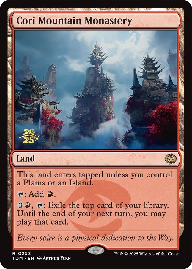 Cori Mountain Monastery [Tarkir: Dragonstorm Prerelease Promos] | Shuffle n Cut Hobbies & Games