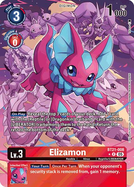 Elizamon [BT21-008] (Alternate Art) [World Convergence] | Shuffle n Cut Hobbies & Games