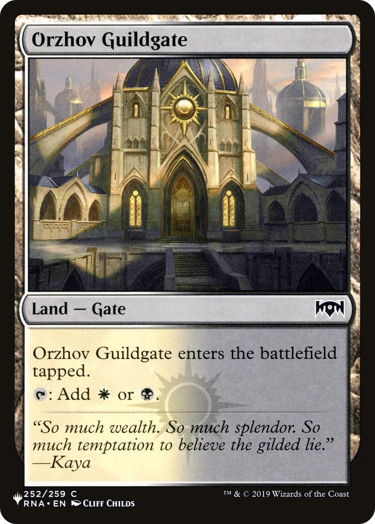 Orzhov Guildgate [The List] | Shuffle n Cut Hobbies & Games