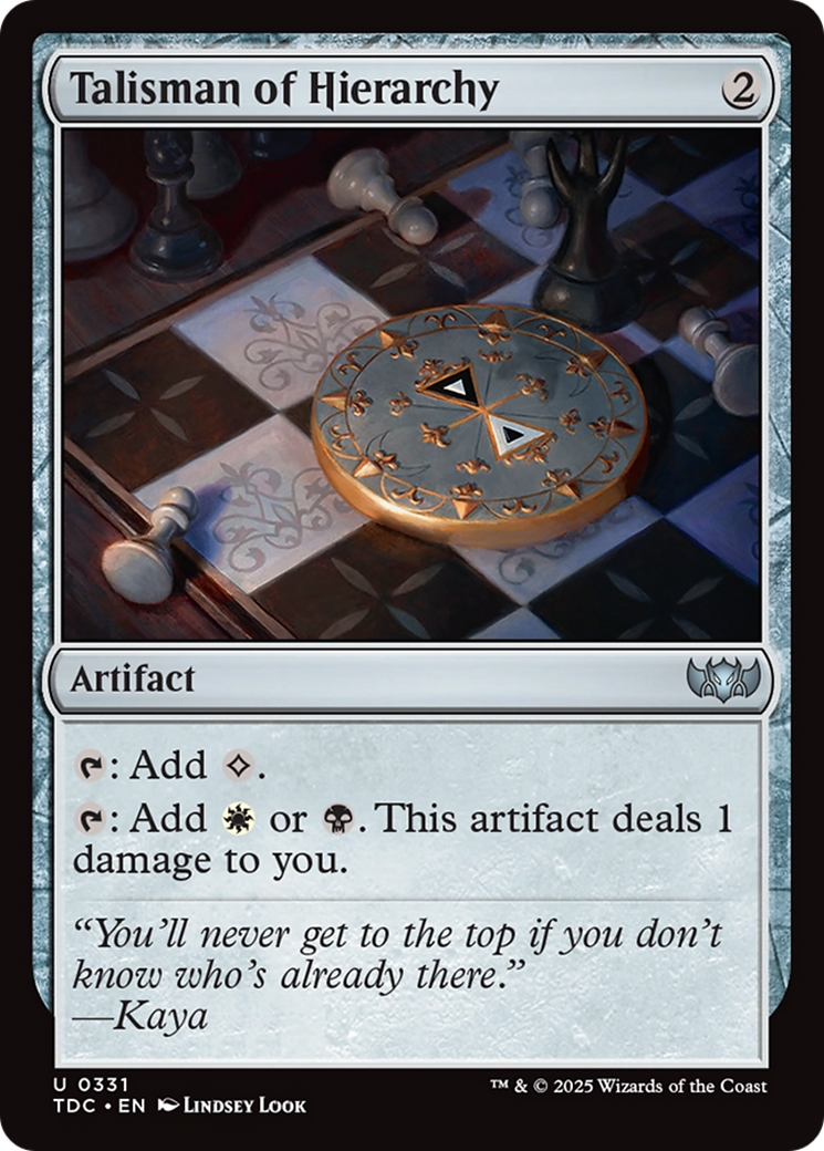 Talisman of Hierarchy [Tarkir: Dragonstorm Commander] | Shuffle n Cut Hobbies & Games