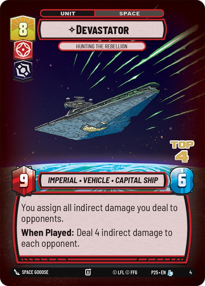Devastator - Hunting the Rebellion (4) (Top 4) (4) [Store Showdown Promos] | Shuffle n Cut Hobbies & Games