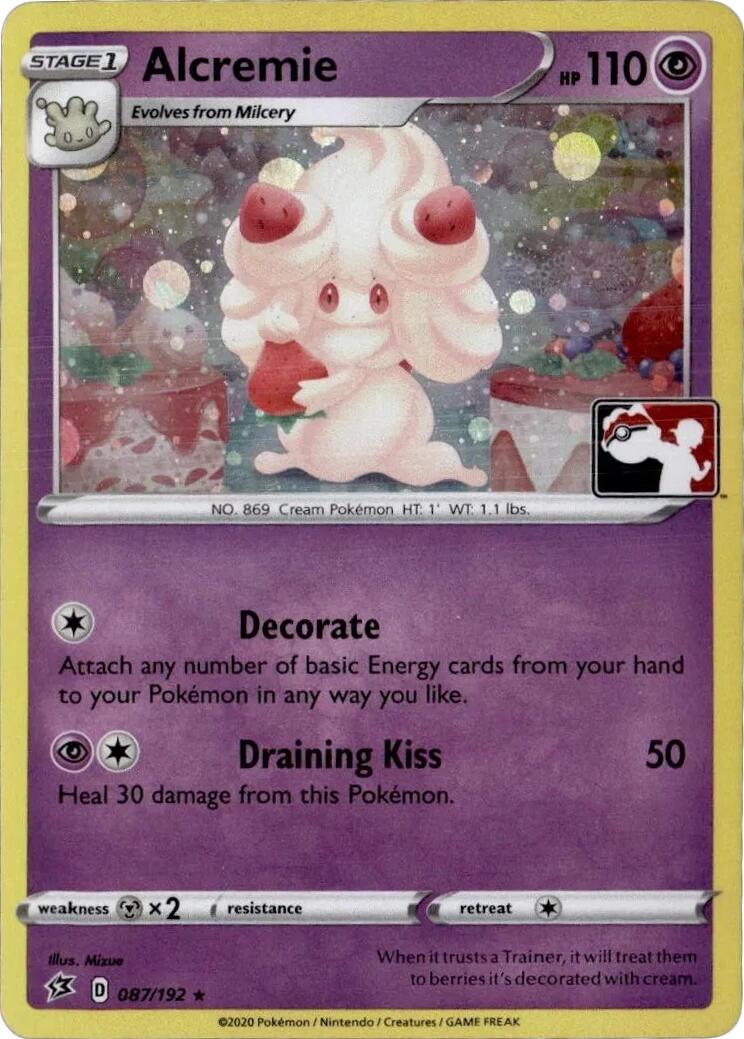 Alcremie (087/192) (Play Pokemon Promo) [League & Championship Cards] | Shuffle n Cut Hobbies & Games