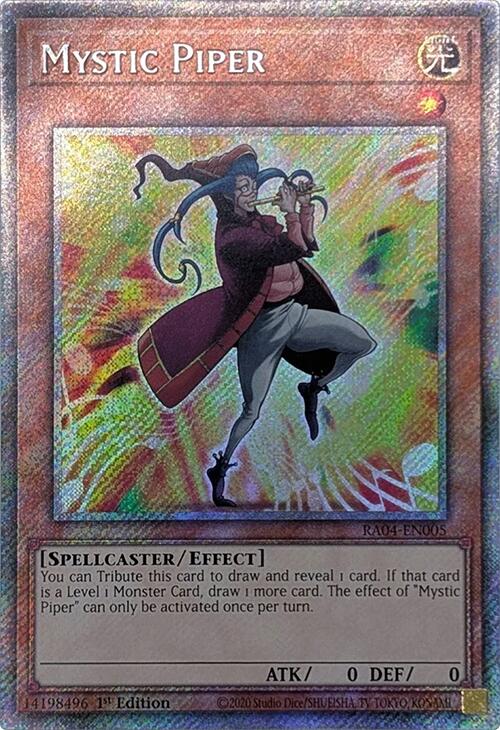 Mystic Piper [RA04-EN005] Platinum Secret Rare | Shuffle n Cut Hobbies & Games