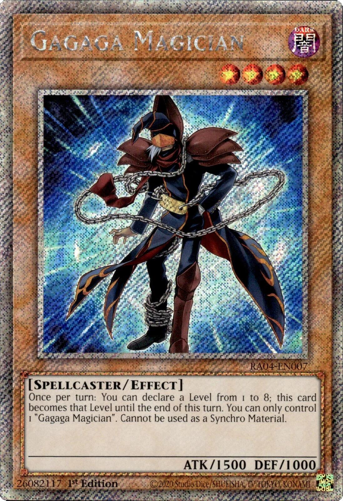 Gagaga Magician [RA04-EN007] Platinum Secret Rare | Shuffle n Cut Hobbies & Games