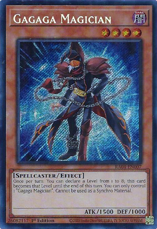 Gagaga Magician [RA04-EN007] Secret Rare | Shuffle n Cut Hobbies & Games