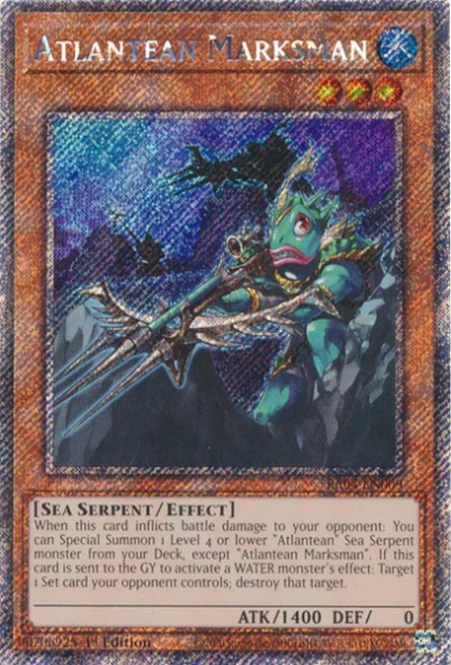 Atlantean Marksman [RA04-EN009] Platinum Secret Rare | Shuffle n Cut Hobbies & Games
