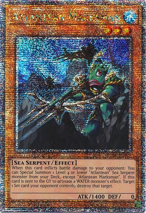 Atlantean Marksman [RA04-EN009] Quarter Century Secret Rare | Shuffle n Cut Hobbies & Games
