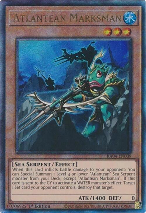 Atlantean Marksman [RA04-EN009] Prismatic Ultimate Rare | Shuffle n Cut Hobbies & Games