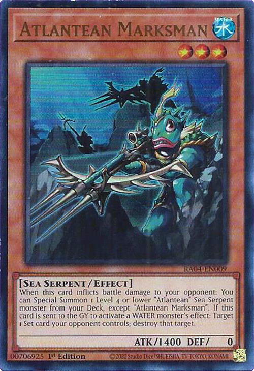 Atlantean Marksman [RA04-EN009] Ultra Rare | Shuffle n Cut Hobbies & Games