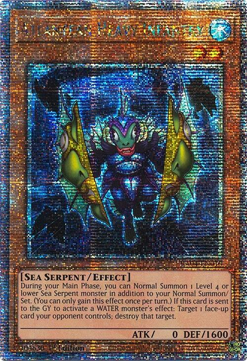 Atlantean Heavy Infantry [RA04-EN010] Quarter Century Secret Rare | Shuffle n Cut Hobbies & Games