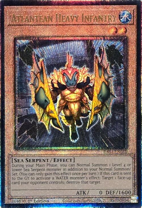 Atlantean Heavy Infantry [RA04-EN010] Prismatic Ultimate Rare | Shuffle n Cut Hobbies & Games