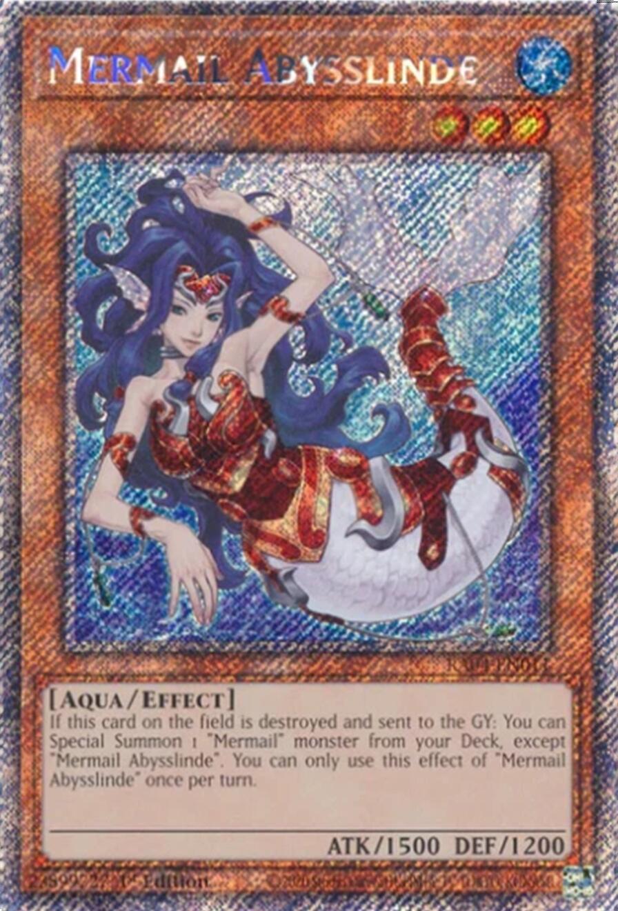 Mermail Abysslinde [RA04-EN011] Platinum Secret Rare | Shuffle n Cut Hobbies & Games