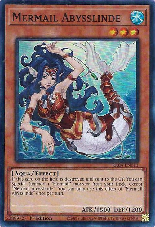Mermail Abysslinde [RA04-EN011] Super Rare | Shuffle n Cut Hobbies & Games