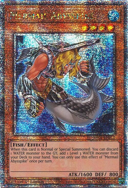 Mermail Abysspike [RA04-EN012] Quarter Century Secret Rare | Shuffle n Cut Hobbies & Games