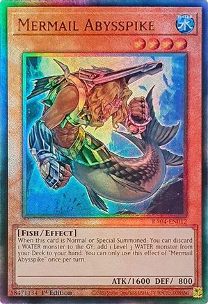 Mermail Abysspike [RA04-EN012] Prismatic Ultimate Rare | Shuffle n Cut Hobbies & Games