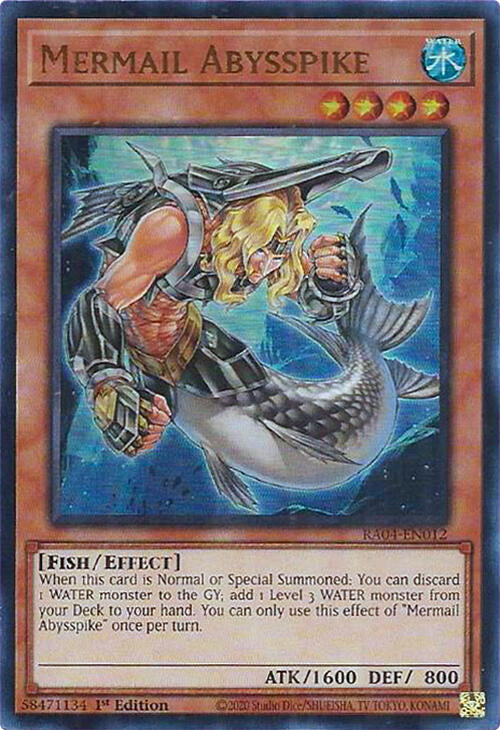 Mermail Abysspike [RA04-EN012] Ultra Rare | Shuffle n Cut Hobbies & Games