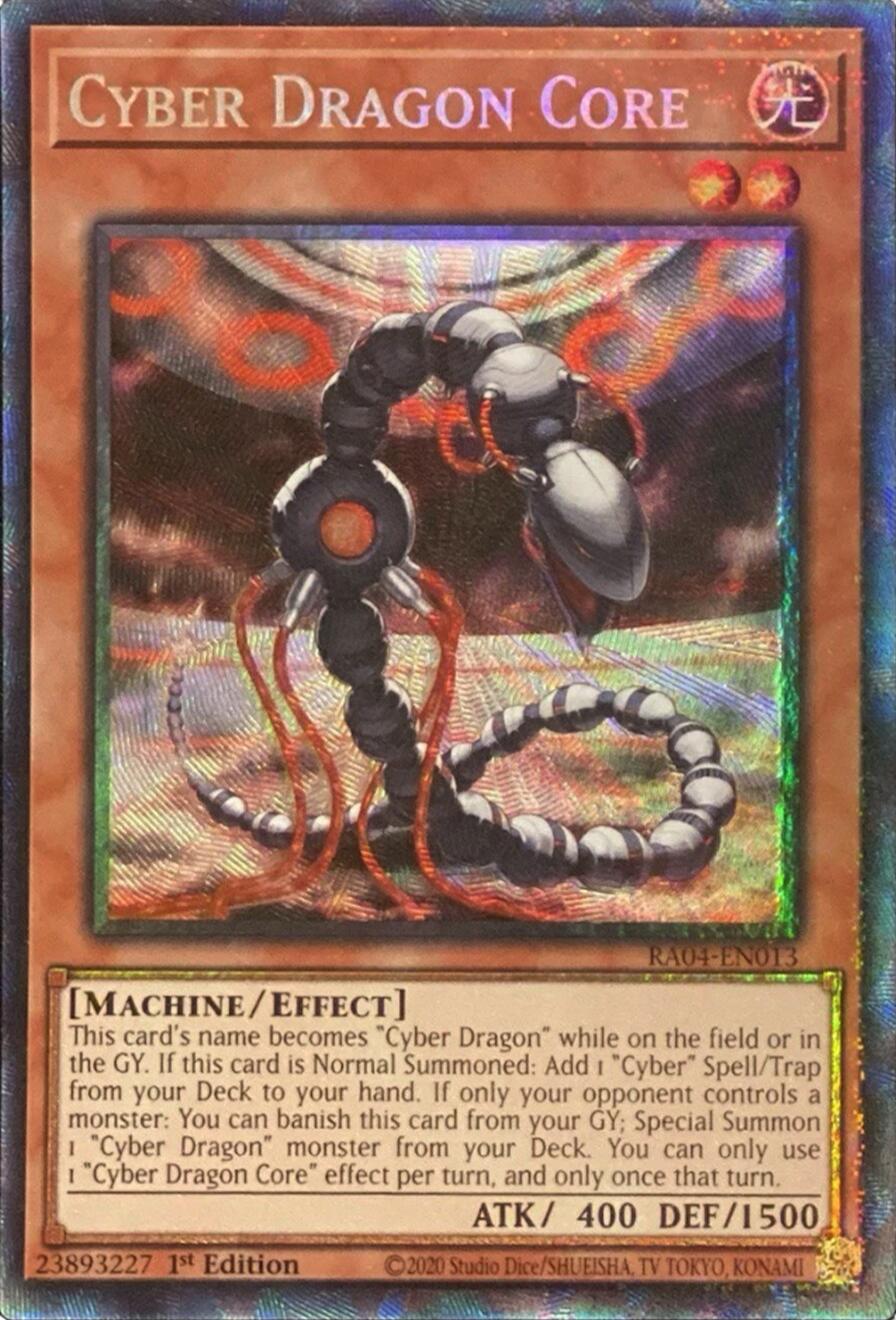 Cyber Dragon Core [RA04-EN013] Prismatic Collector's Rare | Shuffle n Cut Hobbies & Games