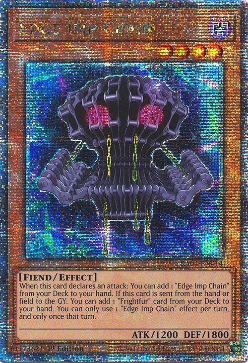 Edge Imp Chain [RA04-EN014] Quarter Century Secret Rare | Shuffle n Cut Hobbies & Games