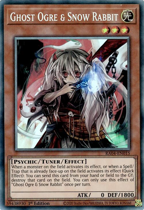 Ghost Ogre & Snow Rabbit [RA04-EN015] Prismatic Collector's Rare | Shuffle n Cut Hobbies & Games