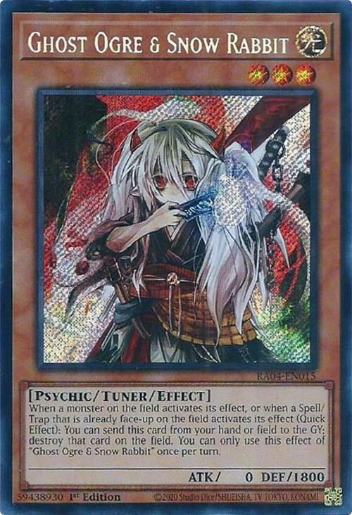 Ghost Ogre & Snow Rabbit [RA04-EN015] Secret Rare | Shuffle n Cut Hobbies & Games