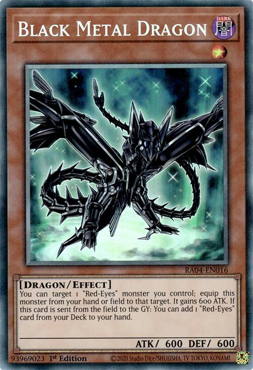 Black Metal Dragon [RA04-EN016] Prismatic Collector's Rare | Shuffle n Cut Hobbies & Games