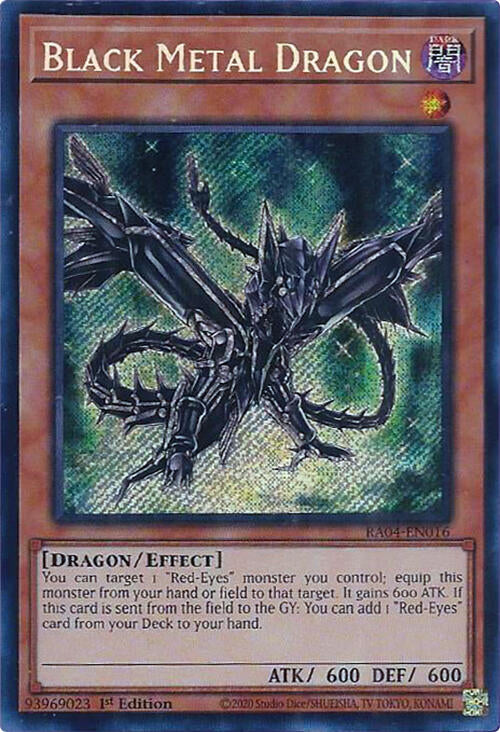 Black Metal Dragon [RA04-EN016] Secret Rare | Shuffle n Cut Hobbies & Games