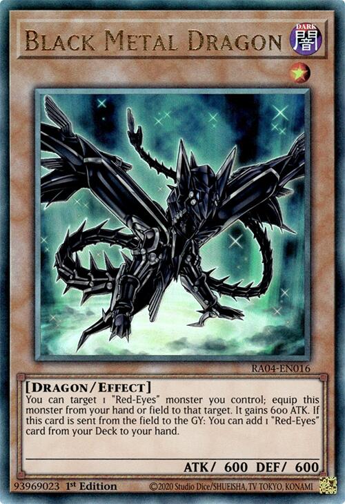 Black Metal Dragon [RA04-EN016] Prismatic Ultimate Rare | Shuffle n Cut Hobbies & Games