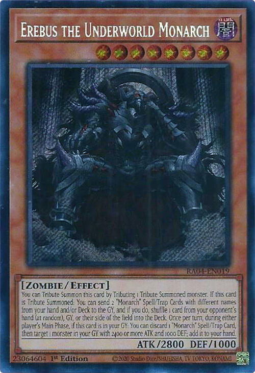 Erebus the Underworld Monarch [RA04-EN019] Secret Rare | Shuffle n Cut Hobbies & Games