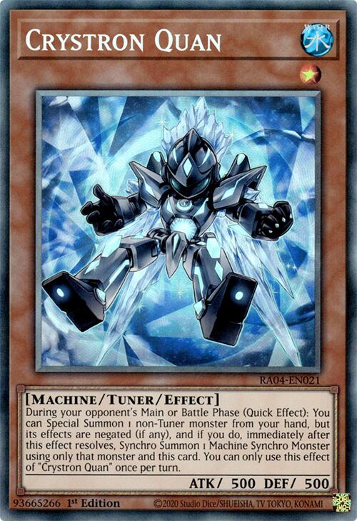 Crystron Quan [RA04-EN021] Prismatic Collector's Rare | Shuffle n Cut Hobbies & Games