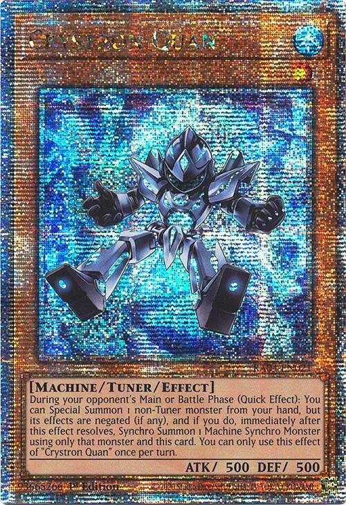 Crystron Quan [RA04-EN021] Quarter Century Secret Rare | Shuffle n Cut Hobbies & Games