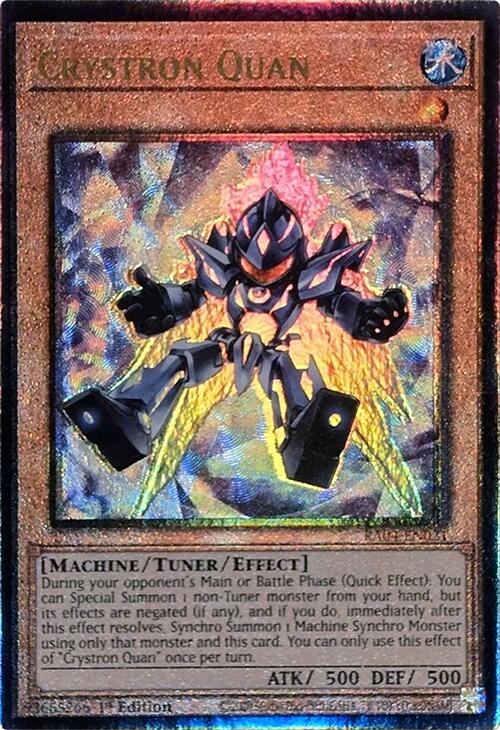 Crystron Quan [RA04-EN021] Prismatic Ultimate Rare | Shuffle n Cut Hobbies & Games
