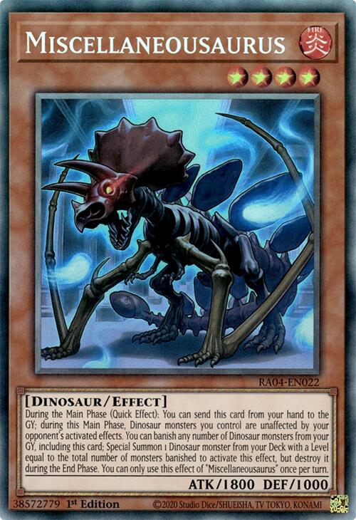 Miscellaneousaurus [RA04-EN022] Prismatic Collector's Rare | Shuffle n Cut Hobbies & Games