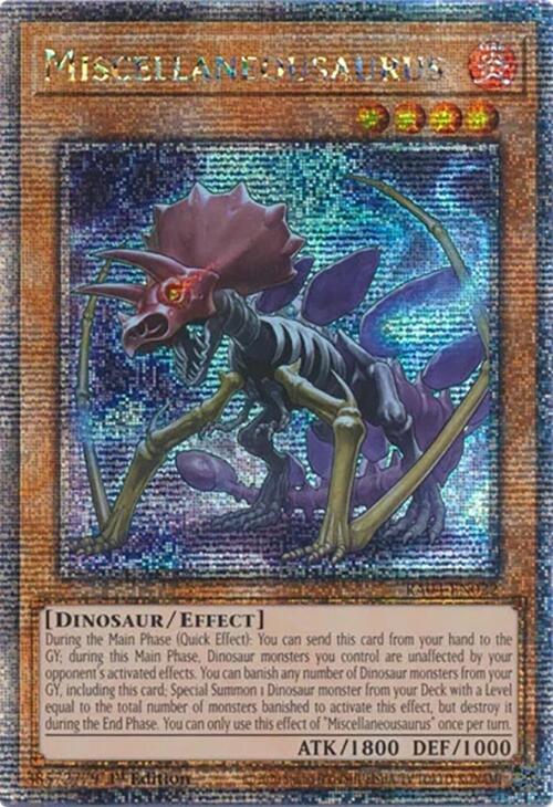Miscellaneousaurus [RA04-EN022] Quarter Century Secret Rare | Shuffle n Cut Hobbies & Games