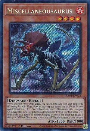 Miscellaneousaurus [RA04-EN022] Secret Rare | Shuffle n Cut Hobbies & Games