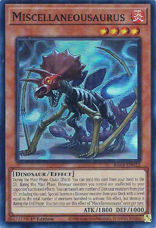 Miscellaneousaurus [RA04-EN022] Super Rare | Shuffle n Cut Hobbies & Games