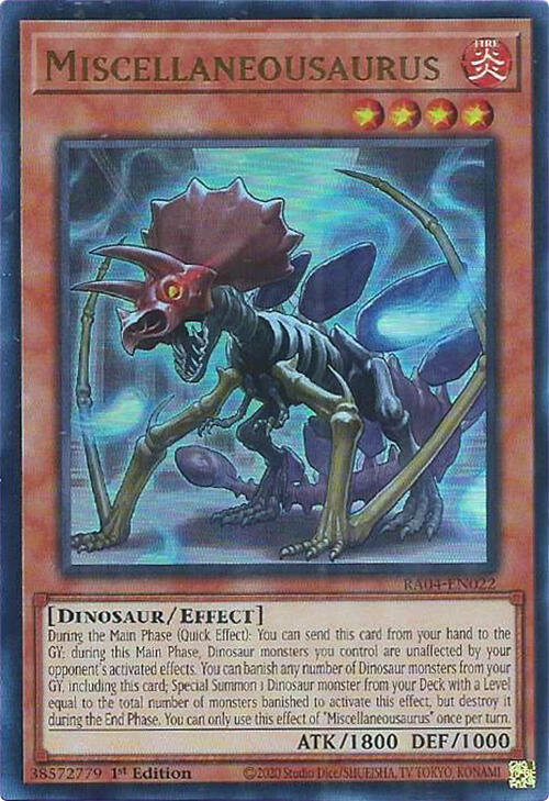 Miscellaneousaurus [RA04-EN022] Ultra Rare | Shuffle n Cut Hobbies & Games