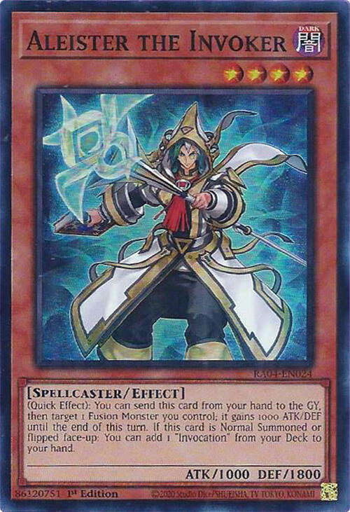 Aleister the Invoker (Alternate Art) [RA04-EN024] Super Rare | Shuffle n Cut Hobbies & Games