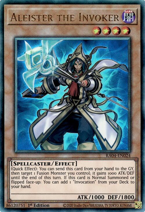 Aleister the Invoker (Alternate Art) [RA04-EN024] Prismatic Ultimate Rare | Shuffle n Cut Hobbies & Games